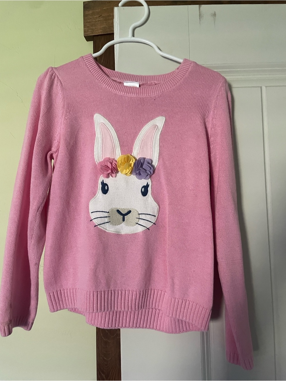 Gymboree Pink Bunny Flower Appliqué Sweater